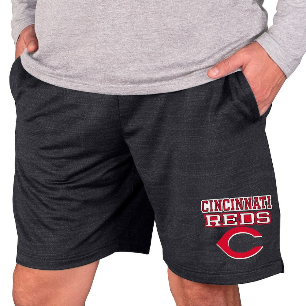 Cincinnati Reds Concepts Sport Bullseye Knit Jam Shorts Charcoal