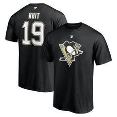 Ryan Whitney Pittsburgh Penguins Fanatics Authentic Stack Retired Player Nickname & Number T-Shirt Black