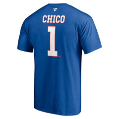 Glenn Resch New York Islanders Fanatics Authentic Stack Retired Player Nickname & Number T-Shirt Royal
