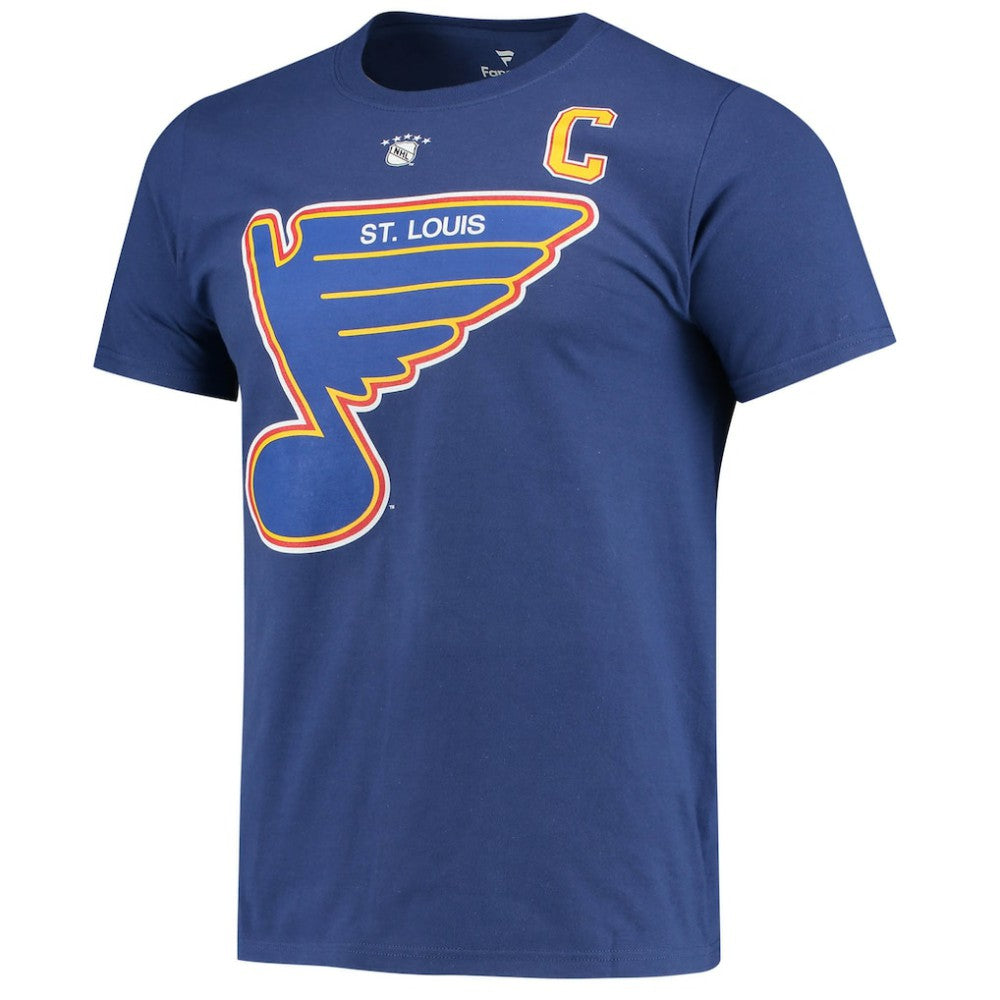 Wayne Gretzky St. Louis Blues Fanatics Authentic Stack Retired Player Nickname & Number T-Shirt Blue