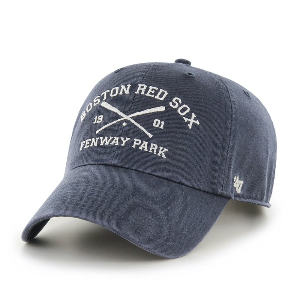 Boston Red Sox Cross Bats Clean Up Adjustable Hat Blue | 47 brand
