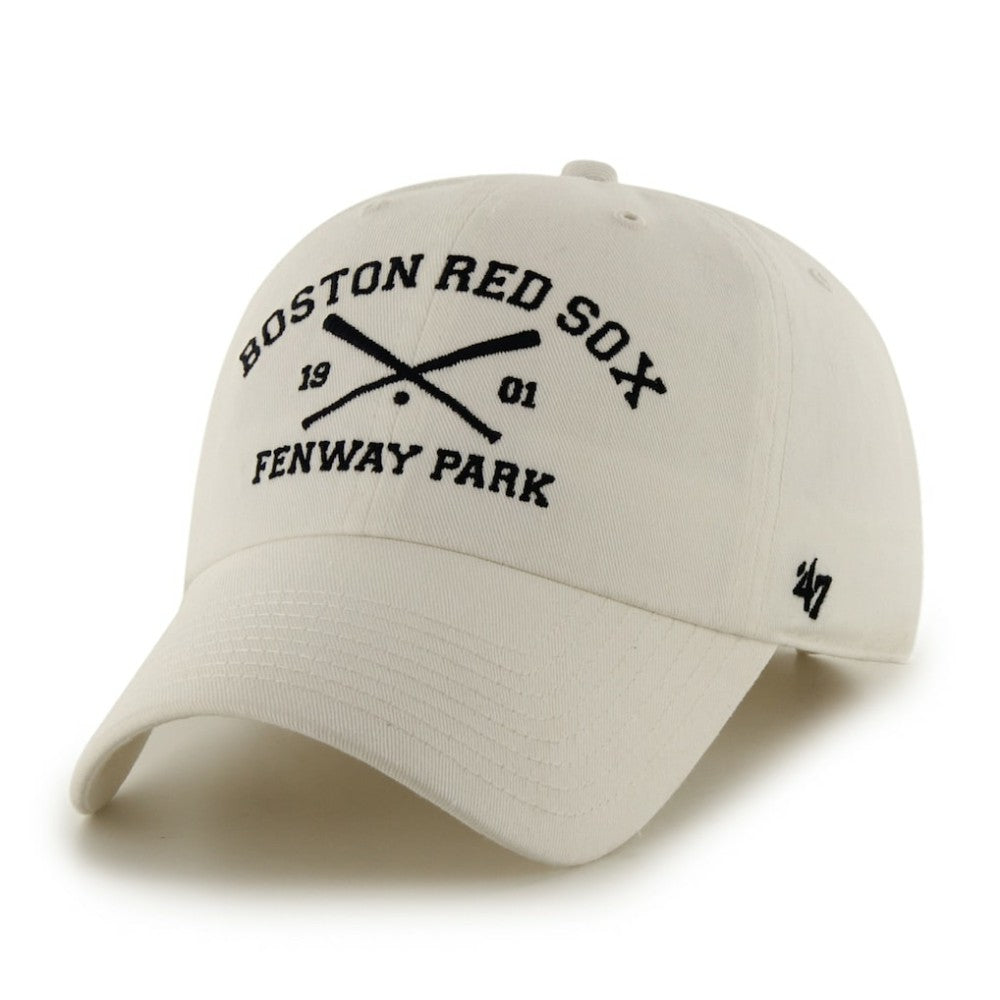 Boston Red Sox Cross Bats Clean Up Adjustable Hat White | 47 brand
