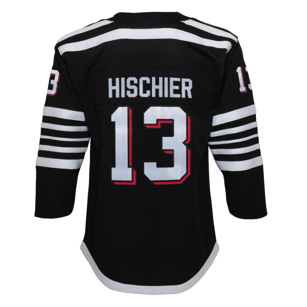 Nico Hischier New Jersey Devils Youth 2021/22 Alternate Premier Player Jersey Black