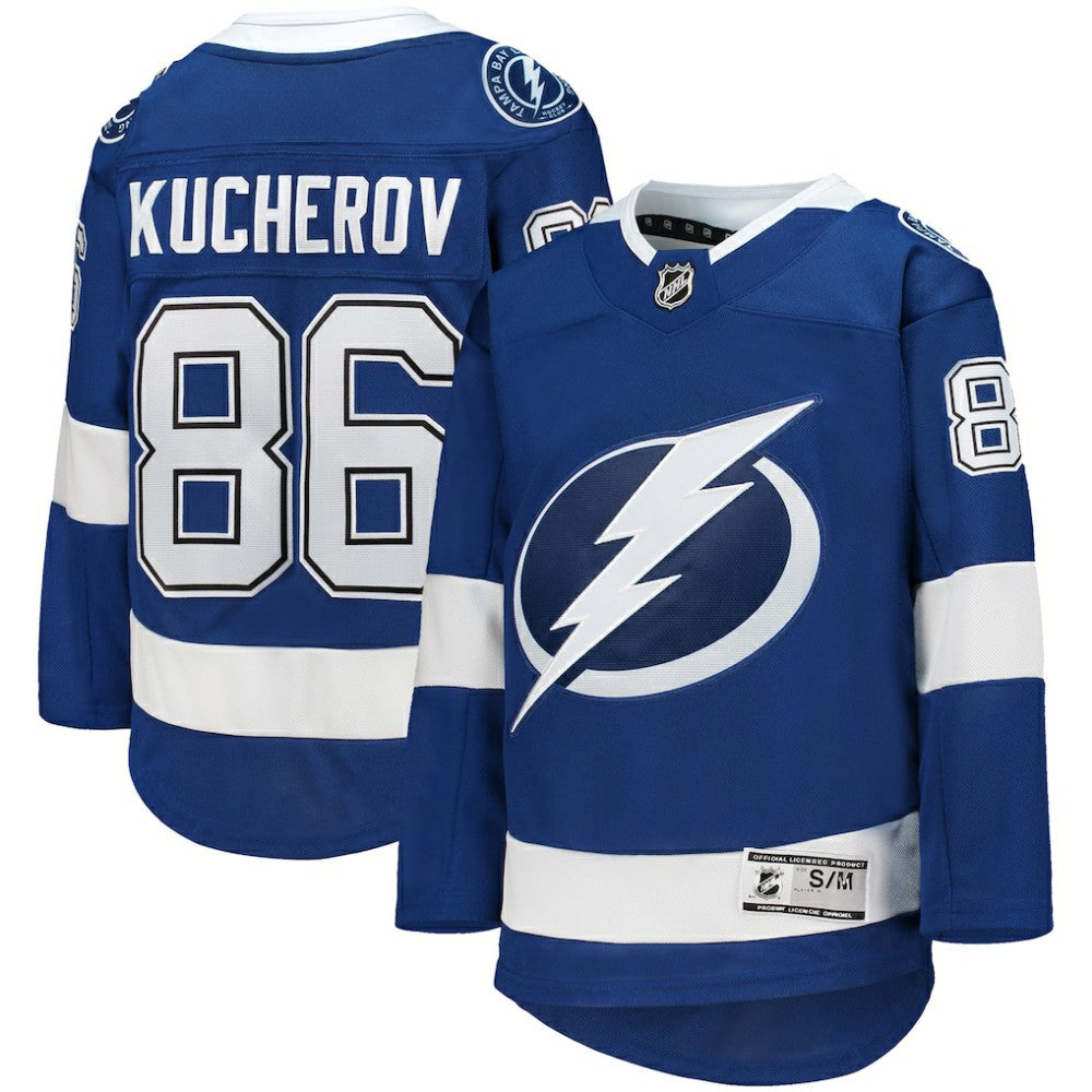 Nikita Kucherov Tampa Bay Lightning Youth Home Premier Player Jersey Blue
