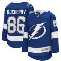 Nikita Kucherov Tampa Bay Lightning Youth Home Premier Player Jersey Blue