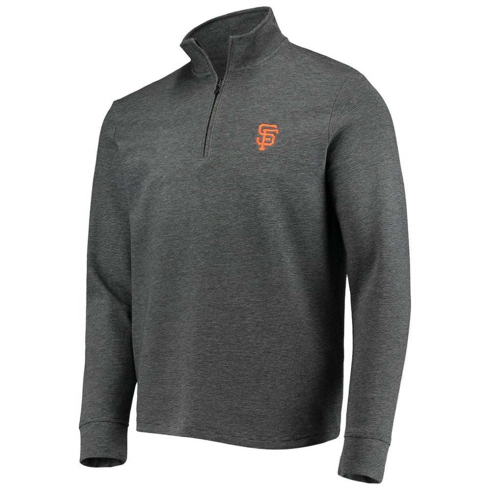 San Francisco Giants Vineyard Vines Saltwater Quarter-Zip Jacket Charcoal