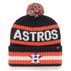 Houston Astros Bering Cuffed Knit Hat with Pom Navy | 47 brand