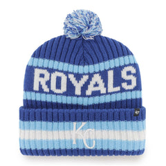 Kansas City Royals Bering Cuffed Knit Hat with Pom Royal | 47 brand