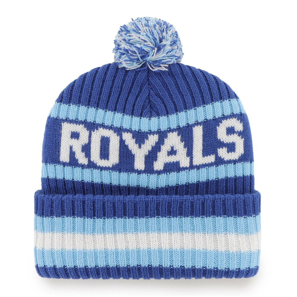 Kansas City Royals Bering Cuffed Knit Hat with Pom Royal | 47 brand