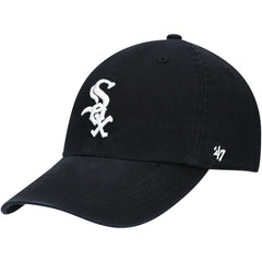 Chicago White Sox Youth Team Logo Clean Up Adjustable Hat Black | 47 brand