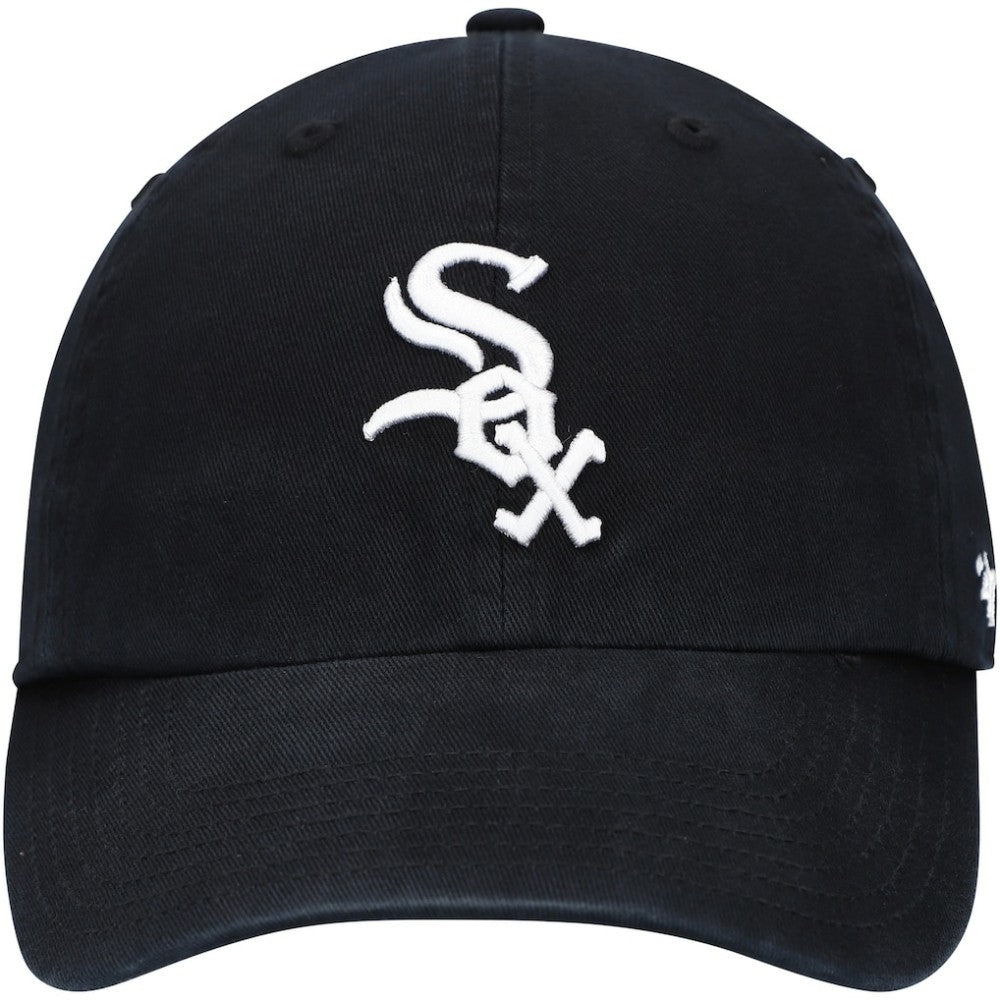 Chicago White Sox Youth Team Logo Clean Up Adjustable Hat Black | 47 brand
