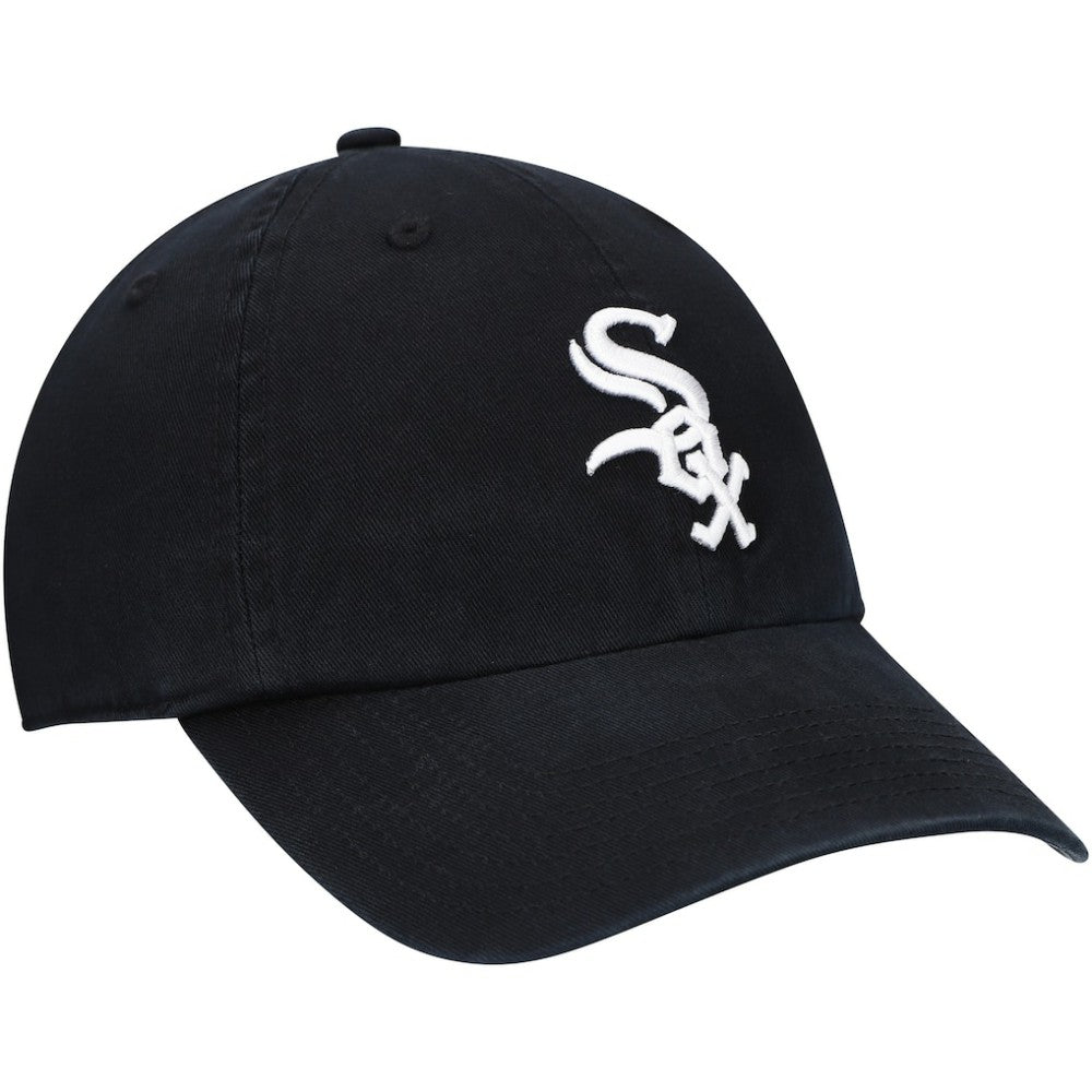Chicago White Sox Youth Team Logo Clean Up Adjustable Hat Black | 47 brand