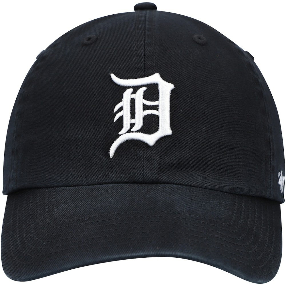 Detroit Tigers Youth Team Logo Clean Up Adjustable Hat Black | 47 brand