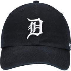 Detroit Tigers Youth Team Logo Clean Up Adjustable Hat Black | 47 brand