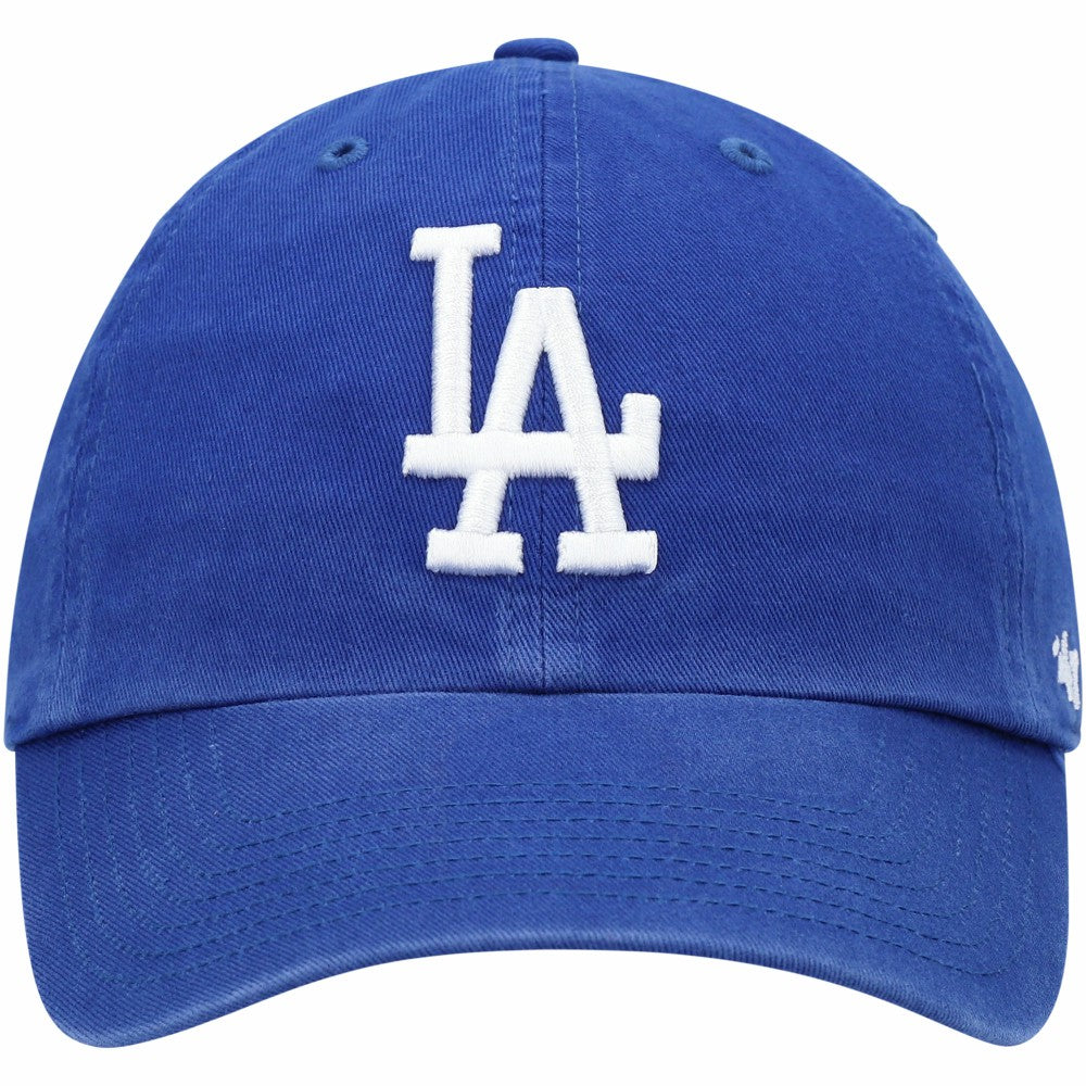 Los Angeles Dodgers Youth Team Logo Clean Up Adjustable Hat Royal | 47 brand