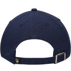 Milwaukee Brewers Youth Team Logo Clean Up Adjustable Hat Navy | 47 brand