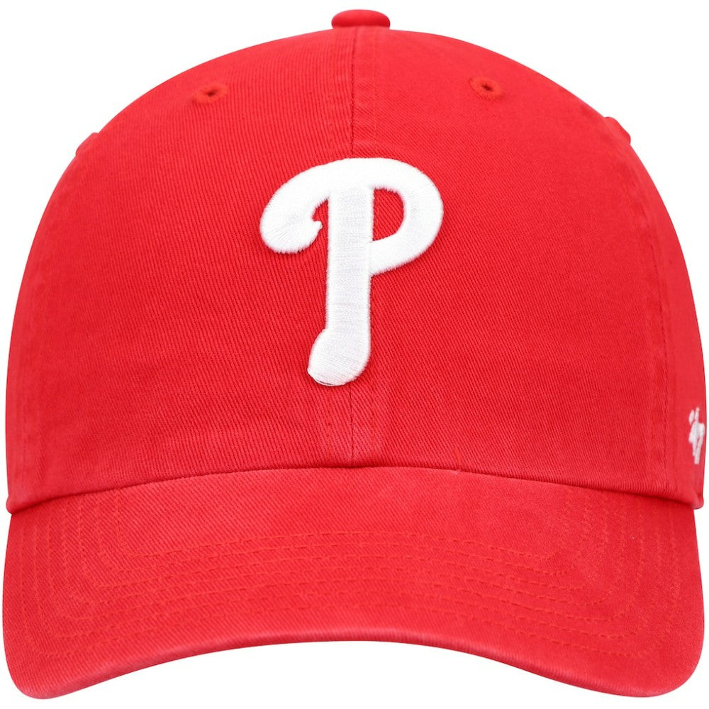 Philadelphia Phillies Youth Team Logo Clean Up Adjustable Hat Red | 47 brand