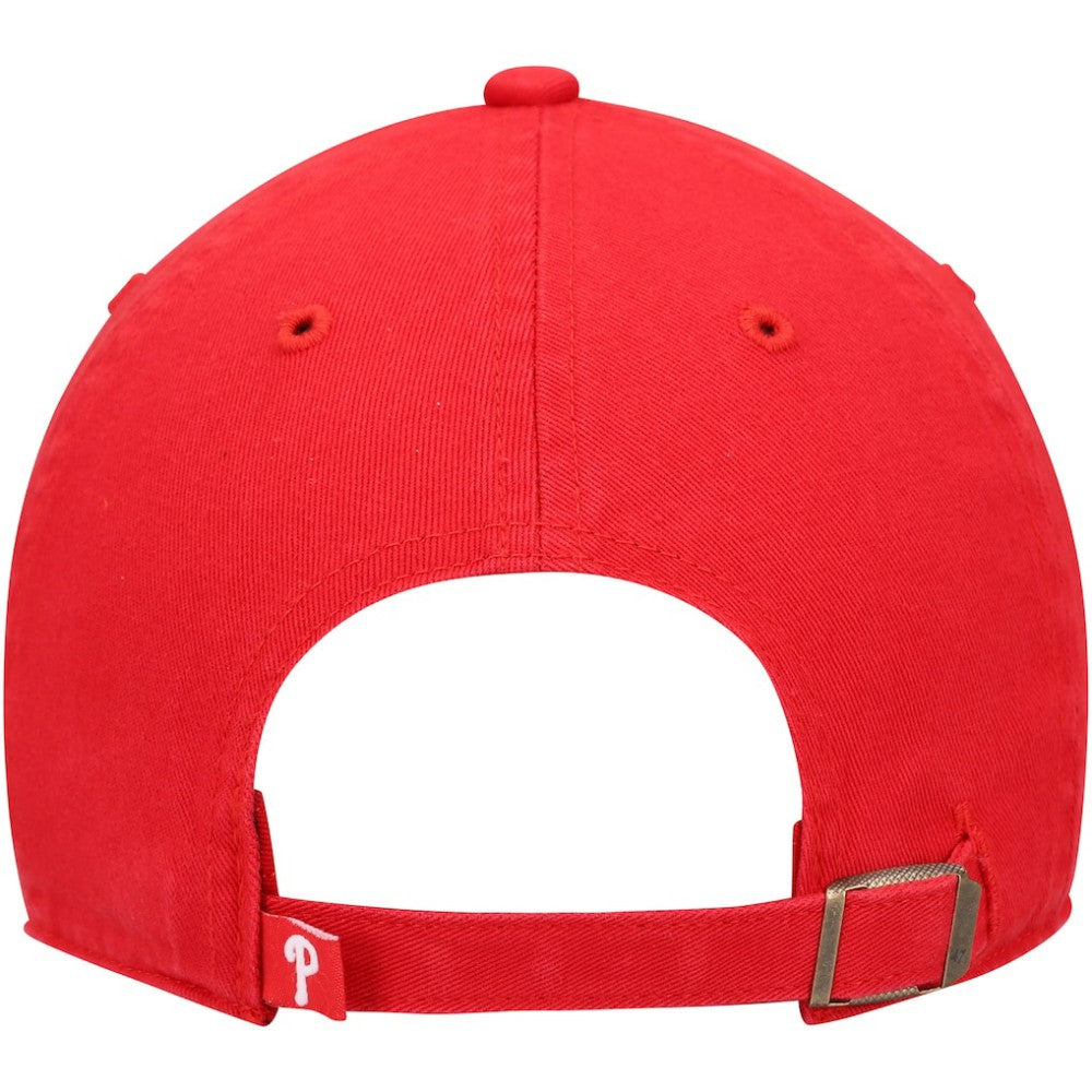 Philadelphia Phillies Youth Team Logo Clean Up Adjustable Hat Red | 47 brand