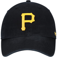 Pittsburgh Pirates Youth Team Logo Clean Up Adjustable Hat Black | 47 brand