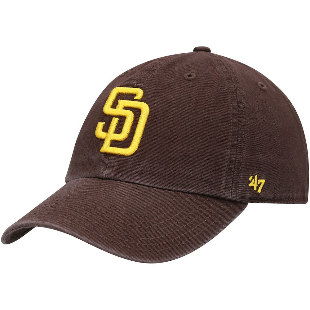 San Diego Padres Youth Team Logo Clean Up Adjustable Hat Brown | 47 brand