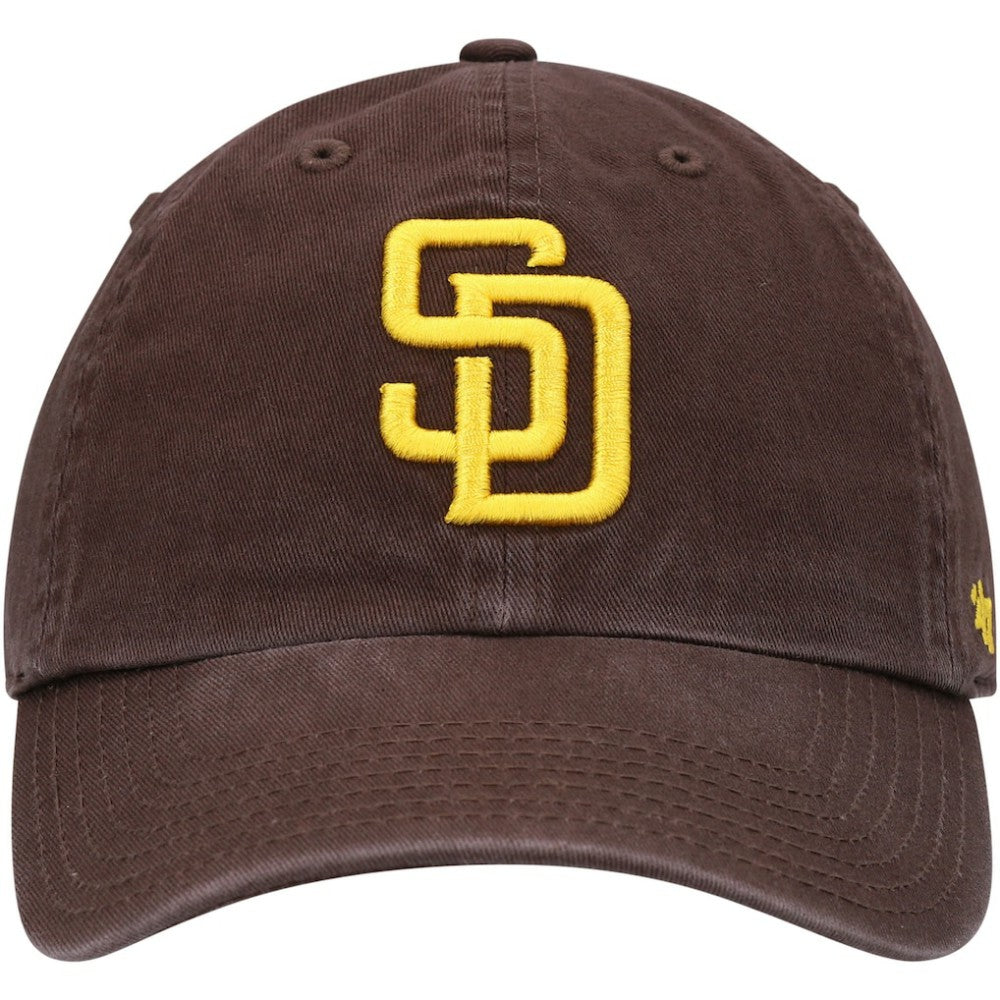 San Diego Padres Youth Team Logo Clean Up Adjustable Hat Brown | 47 brand