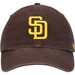 San Diego Padres Youth Team Logo Clean Up Adjustable Hat Brown | 47 brand