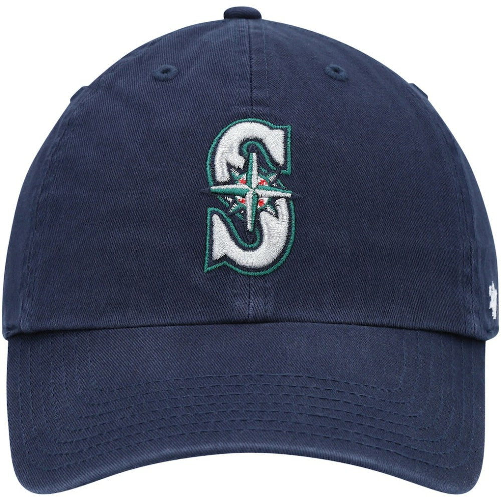 Seattle Mariners Youth Team Logo Clean Up Adjustable Hat Navy | 47 brand