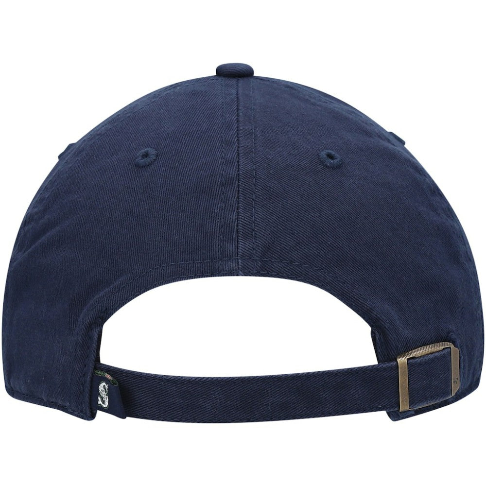 Seattle Mariners Youth Team Logo Clean Up Adjustable Hat Navy | 47 brand