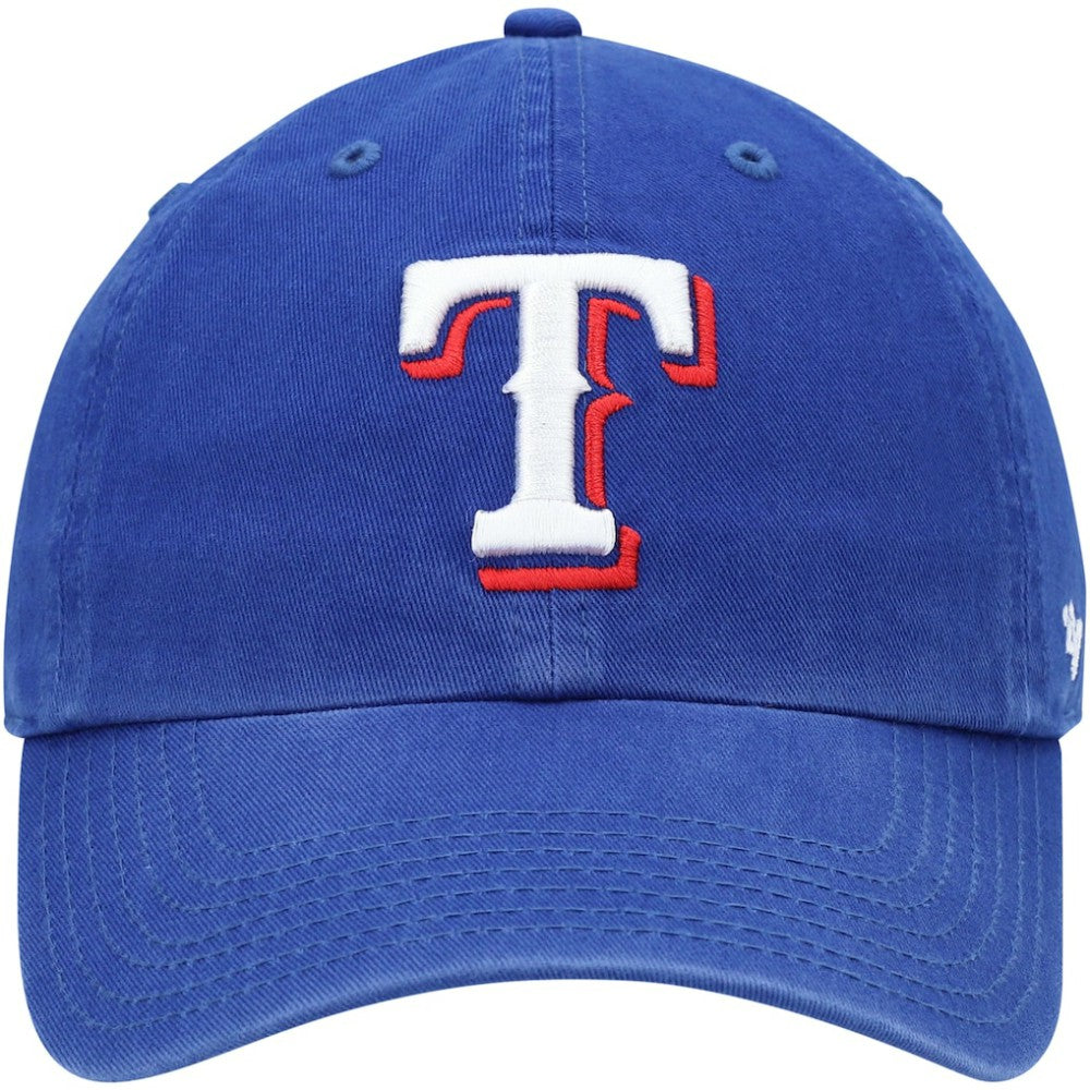 Texas Rangers Youth Team Logo Clean Up Adjustable Hat Royal | 47 brand
