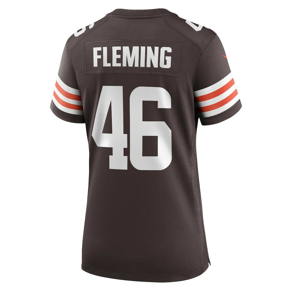 Don Fleming Cleveland Browns Women's Retired Player Jersey - Brown