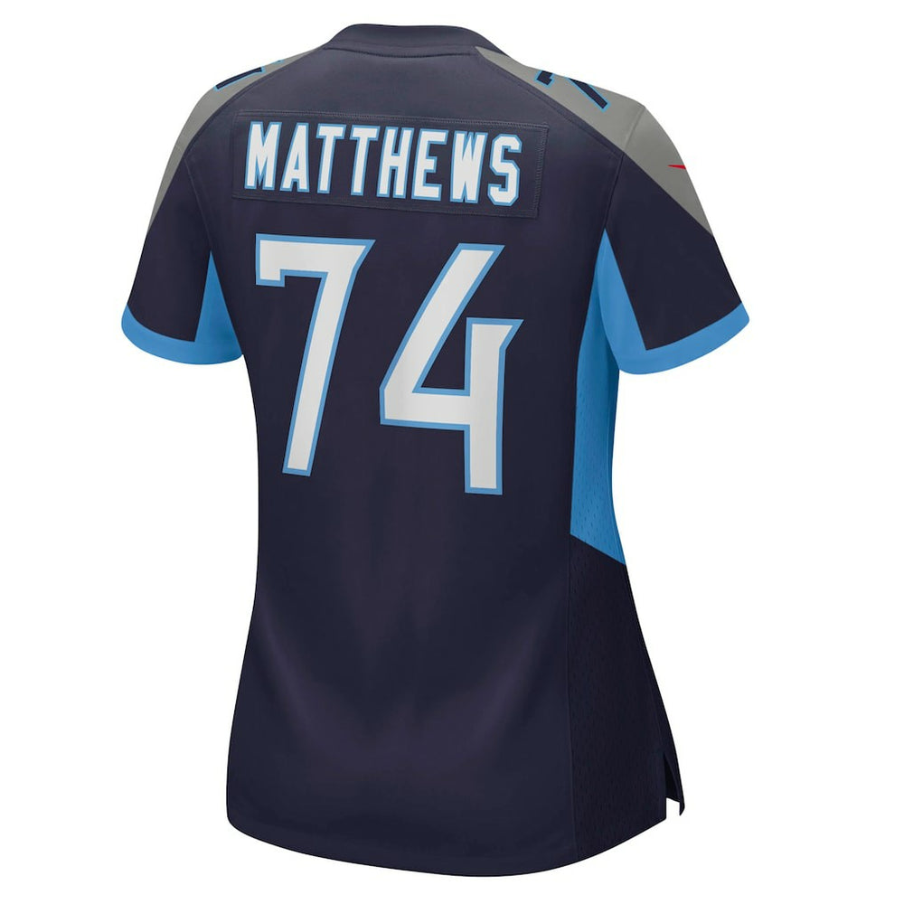 Bruce Matthews Tennessee Titans Women's Retired Player Jersey - Navy
