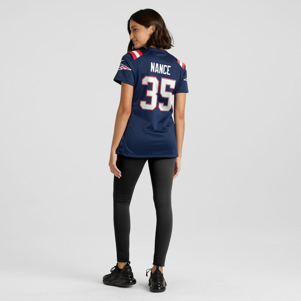 Jim Nance New England Patriots Women's Retired Player Jersey - Navy