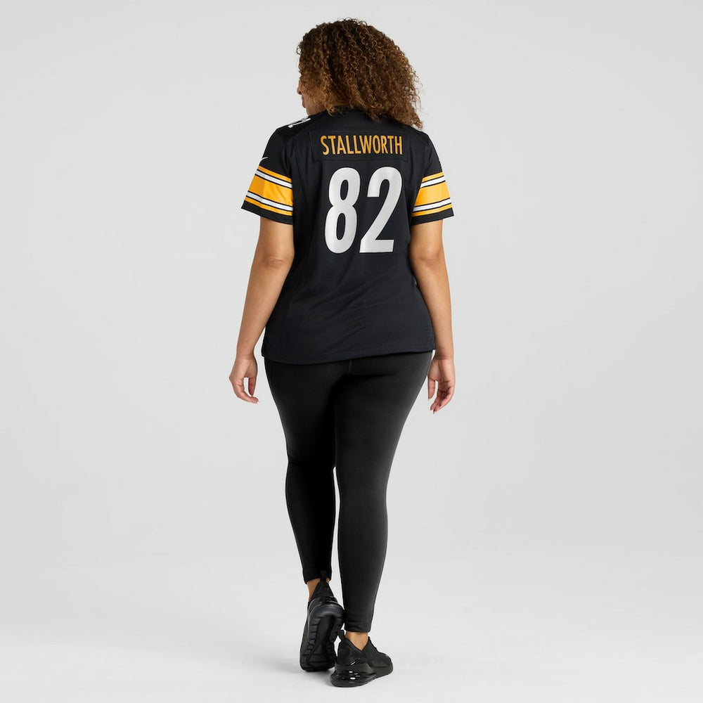John Stallworth Pittsburgh Steelers Women's Retired Player Jersey - Black