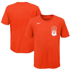 San Francisco Giants Youth City Connect Wordmark T-Shirt Orange | Nike
