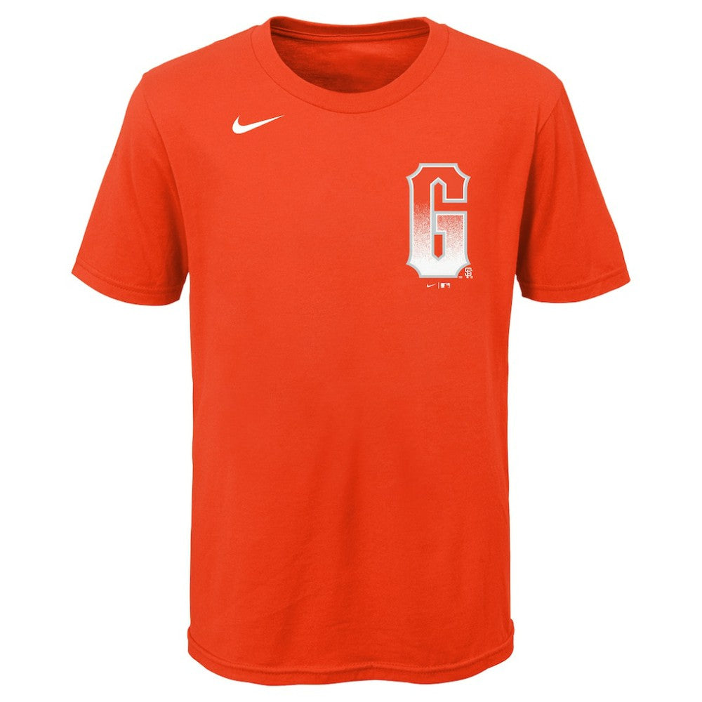 San Francisco Giants Youth City Connect Wordmark T-Shirt Orange | Nike