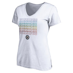 Winnipeg Jets Women's City Pride V-Neck T-Shirt White
