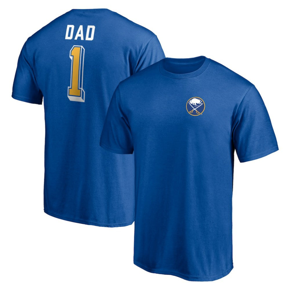 Buffalo Sabres Number One Dad Logo T-Shirt Royal