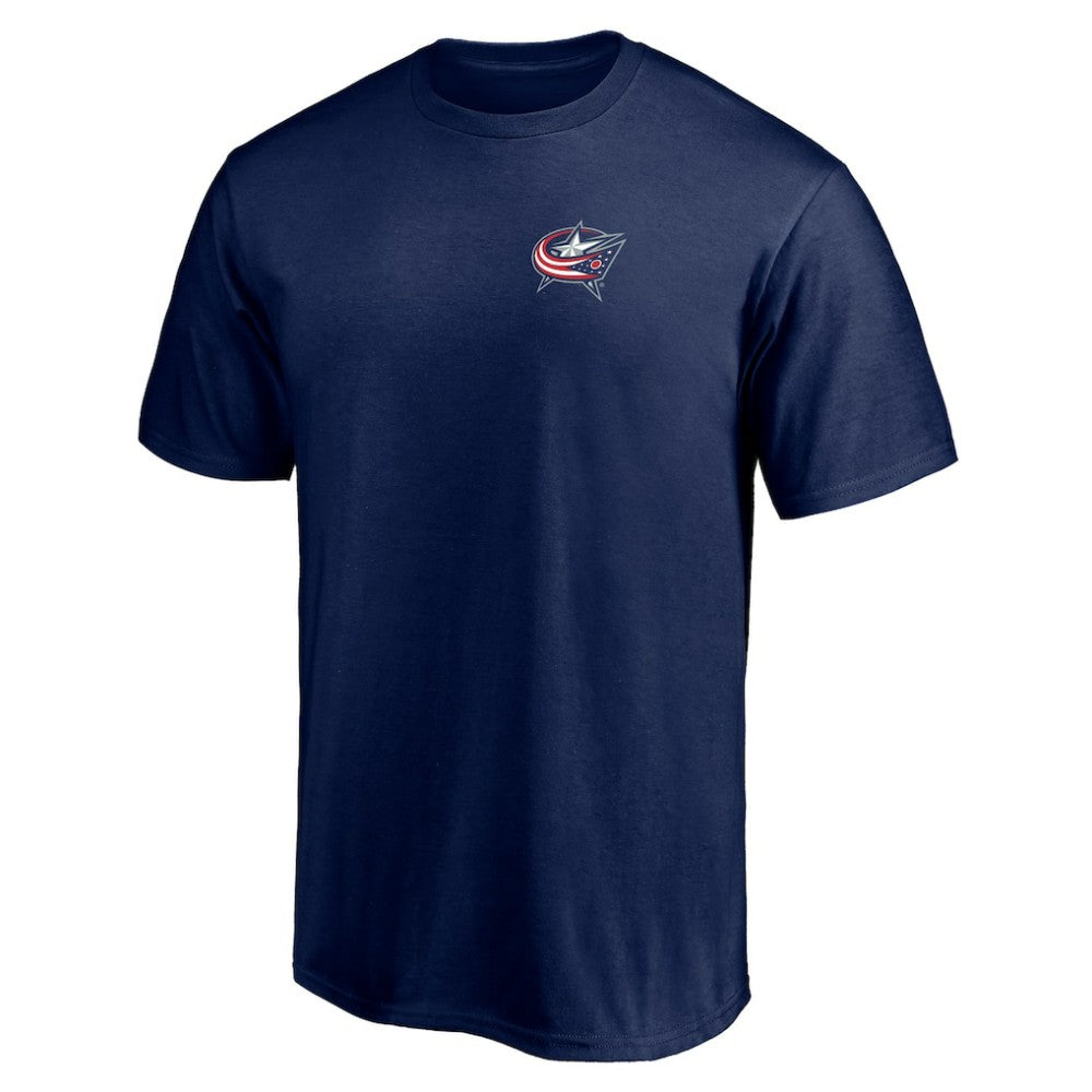 Columbus Blue Jackets Number One Dad Logo T-Shirt Navy