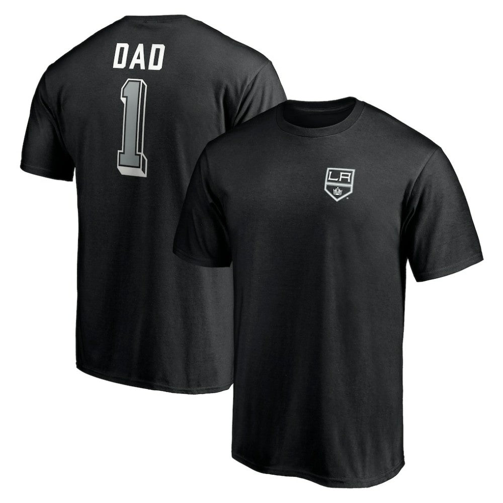 Los Angeles Kings Number One Dad Logo T-Shirt Black