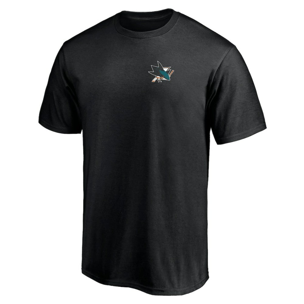 San Jose Sharks Number One Dad Logo T-Shirt Black