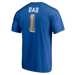 St. Louis Blues Number One Dad Logo T-Shirt Royal