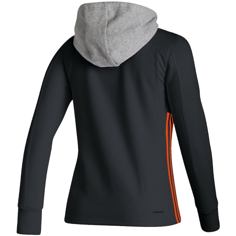 Philadelphia Flyers adidas Women's Skate Lace AEROREADY Pullover Hoodie Black