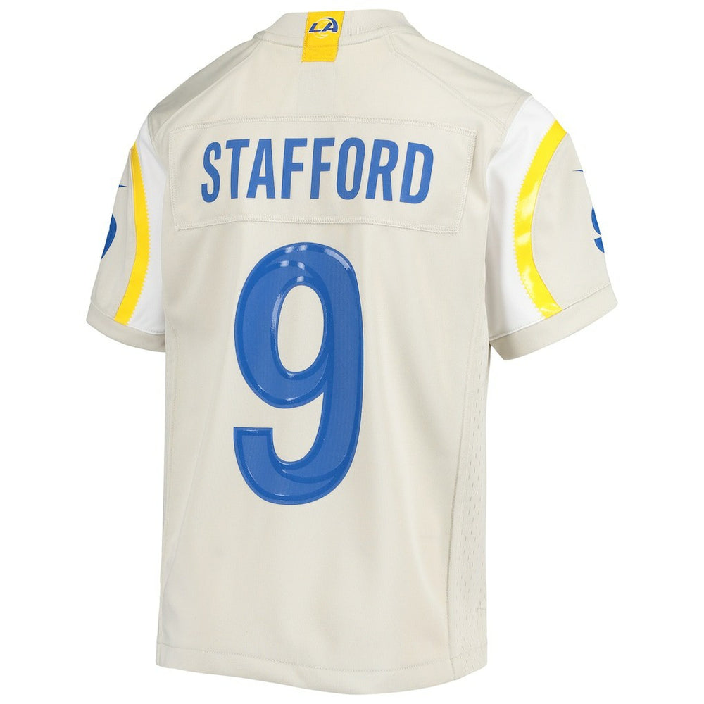 Matthew Stafford Los Angeles Rams Youth Game Jersey - Cream