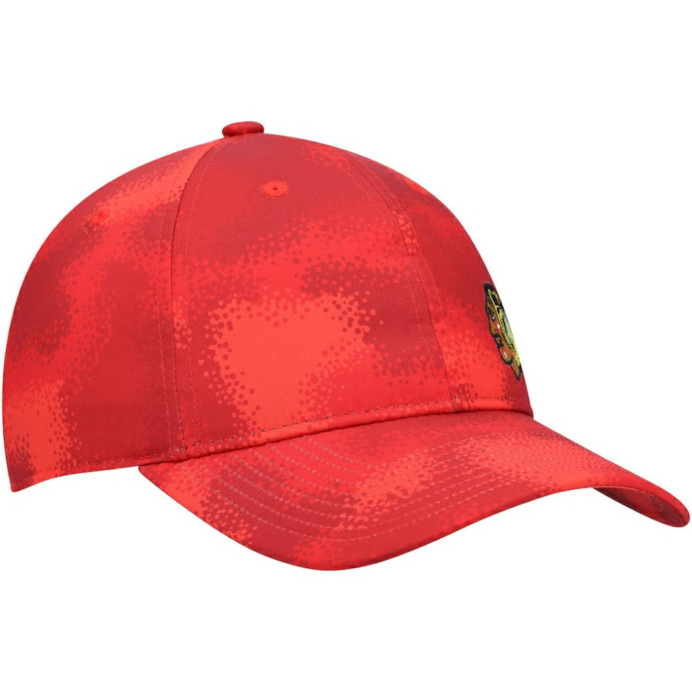 Chicago Blackhawks adidas Women's Camo Slouch Adjustable Hat Red