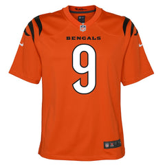 Joe Burrow Cincinnati Bengals Youth Game Jersey - Orange