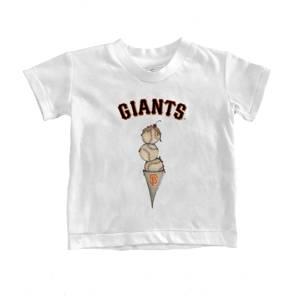 San Francisco Giants Tiny Turnip Youth Triple Scoop T-Shirt White