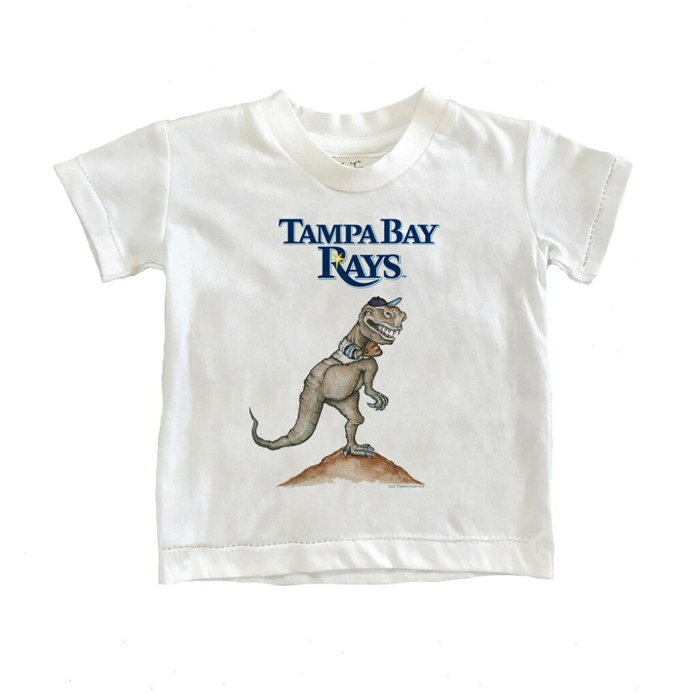 Tampa Bay Rays Tiny Turnip Youth TT Rex T-Shirt White