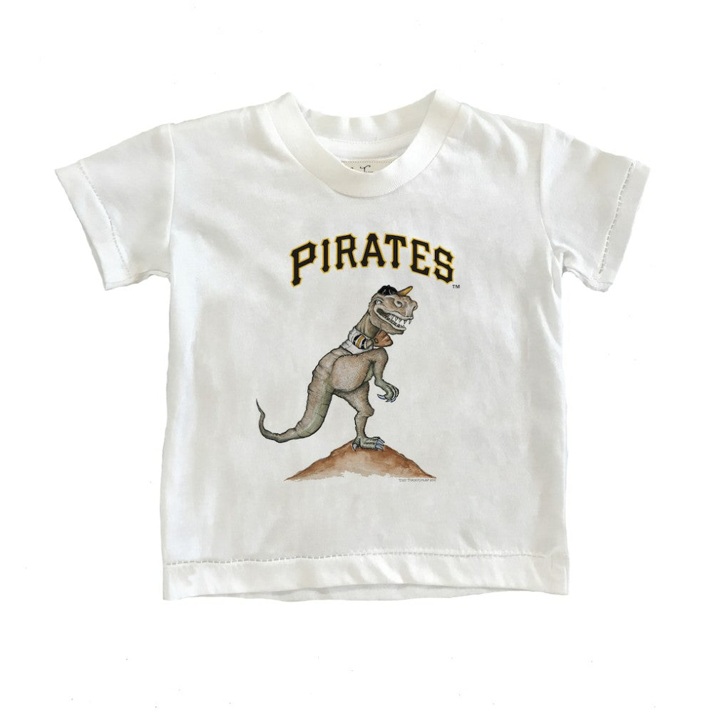 Pittsburgh Pirates Tiny Turnip Youth TT Rex T-Shirt White