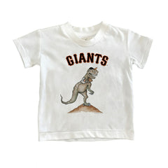 San Francisco Giants Tiny Turnip Youth TT Rex T-Shirt White