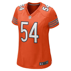 Brian Urlacher Chicago Bears Women's Retired Player Jersey - Orange